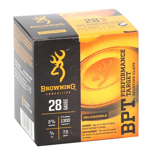 28 GA 2-3/4" #7.5 BPT SPORTING 3/4 OZ